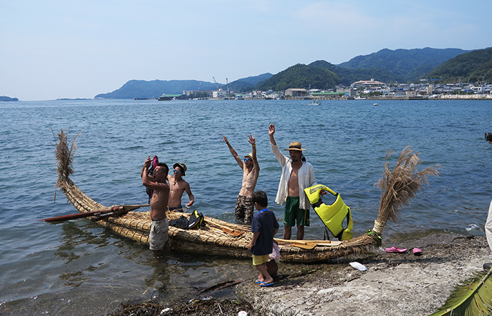 淡路島 成ヶ島 ハマボウ祭り 葦の船