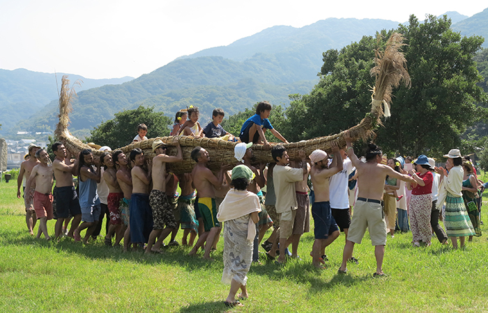 淡路島 成ヶ島 ハマボウ祭り 葦の船