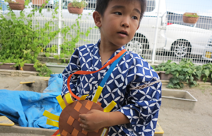 夕涼み会の長男