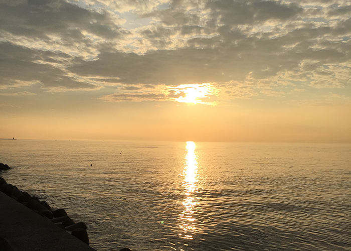 7月8日の朝日