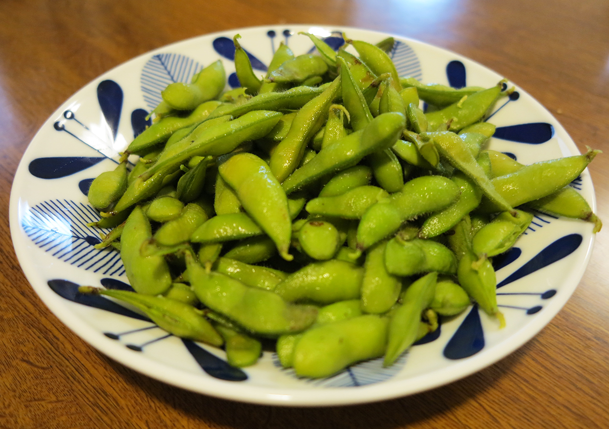 枝豆を初収穫！26cmのお化けキュウリも出てきたー