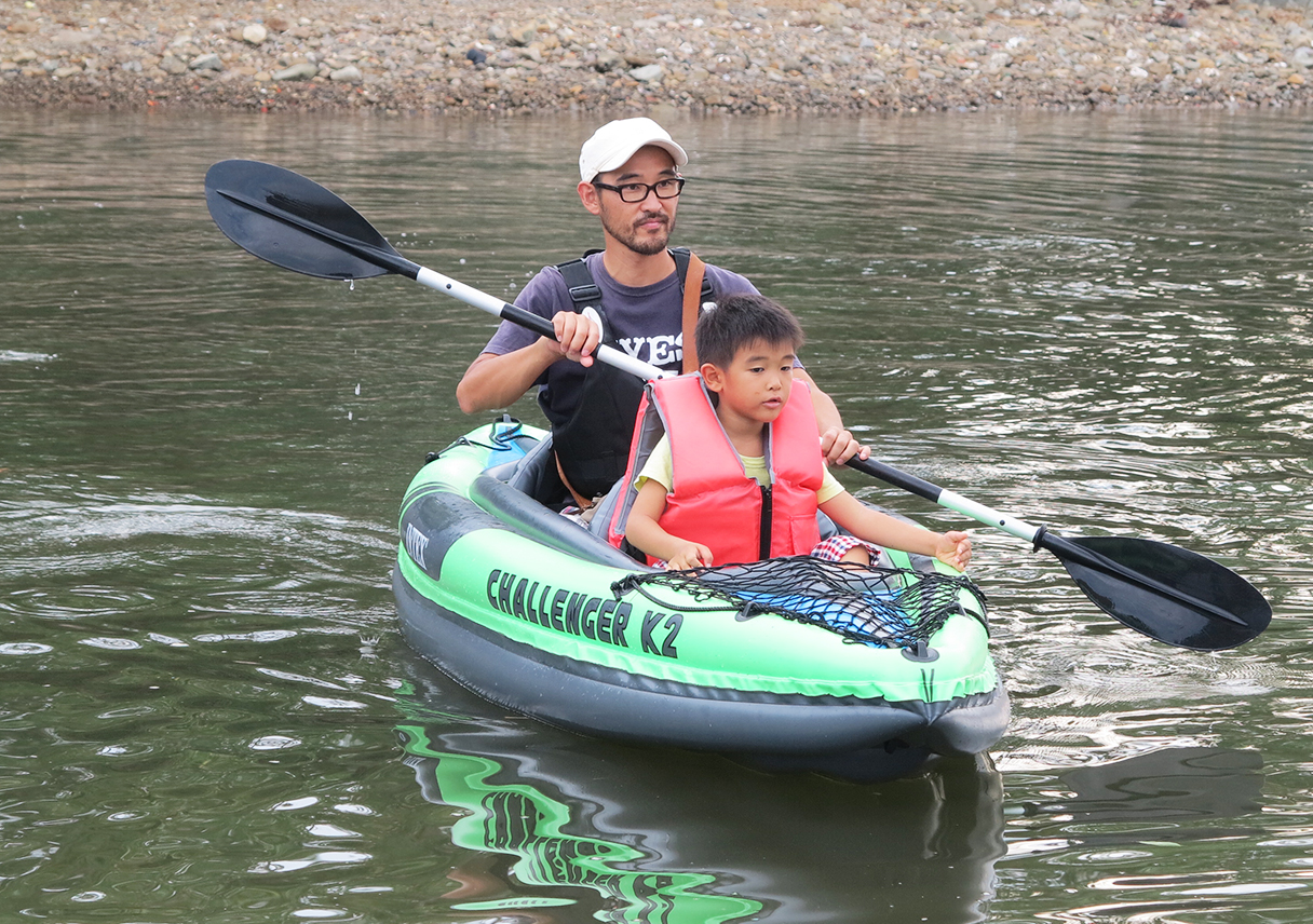 島の夕日マルシェで、シーカヤックに初挑戦してきました