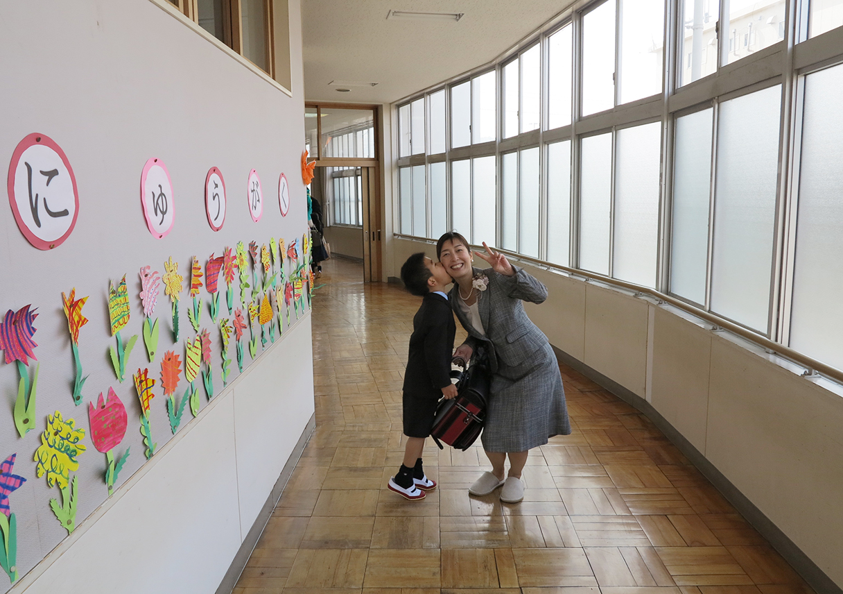 晴れて、小学一年生になりました