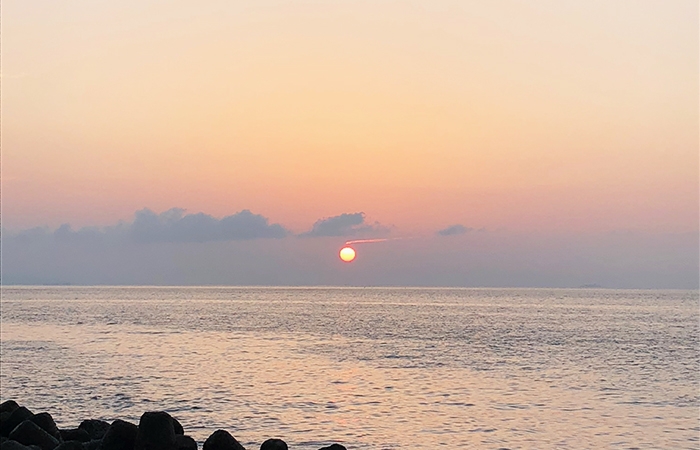 淡路島の朝日