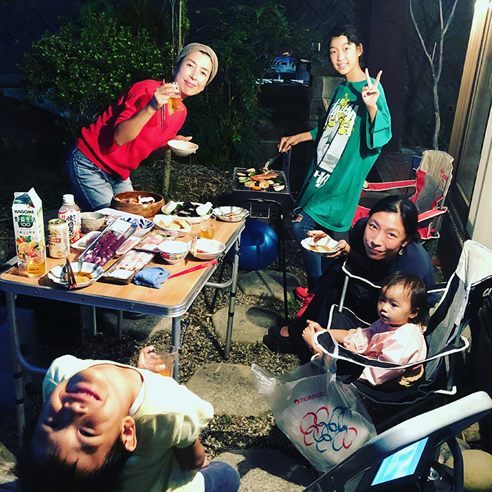 庭先BBQ