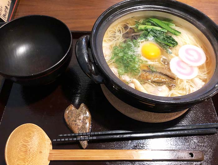 おんもーどの鍋焼きそうめん