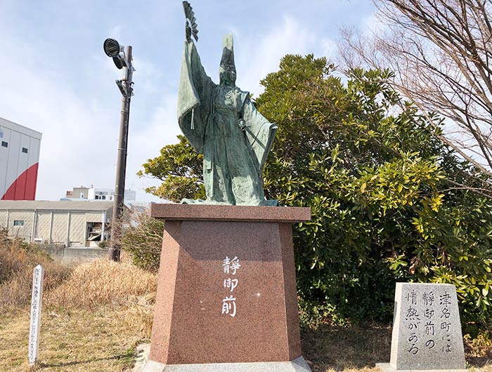 淡路島 しづかホール 静御前の像