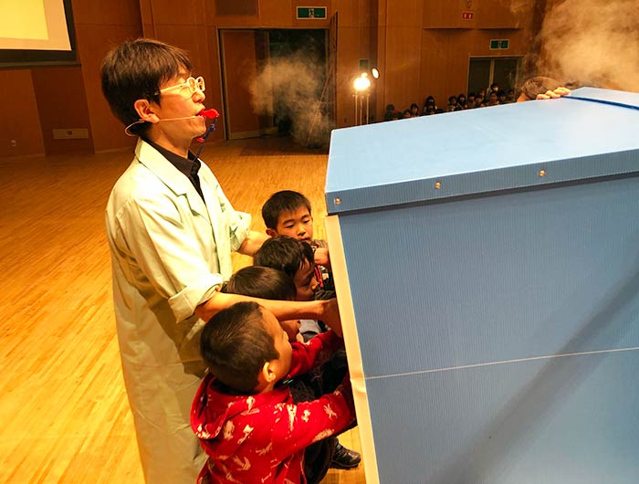 らんま先生のeco科学実験ショーで、ギネス世界記録の空気砲を体験してきました〜