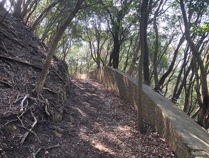 淡路島 生石山堡塁跡の塹壕