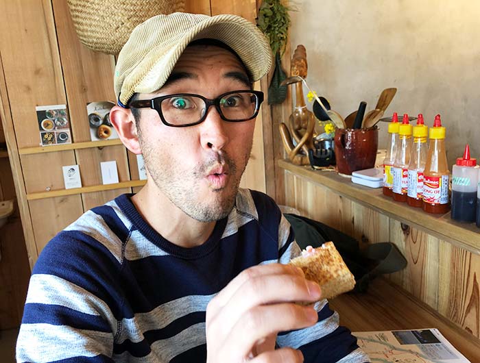 サイキャンでスコーンを食べる