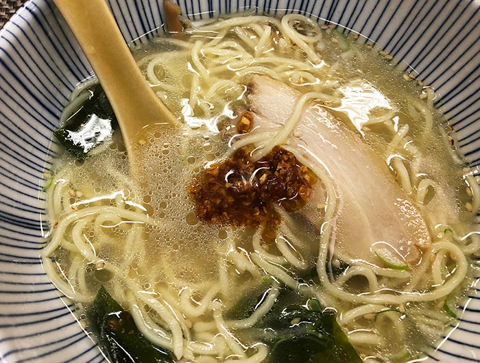 淡波家の塩ラーメン