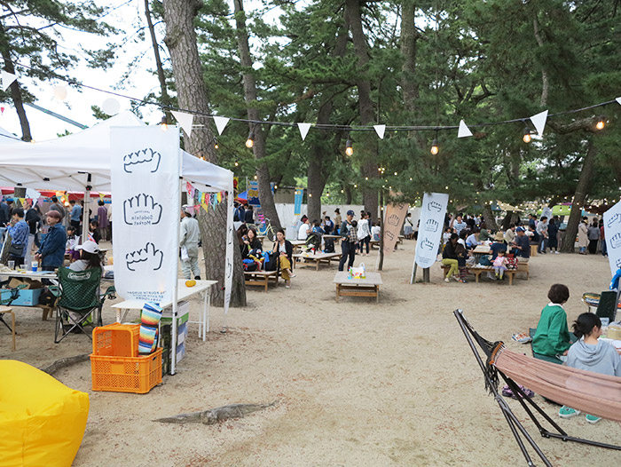 うみぞら映画祭2018の大浜海水浴場