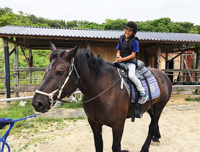 シェアホースアイランド 乗馬体験の様子