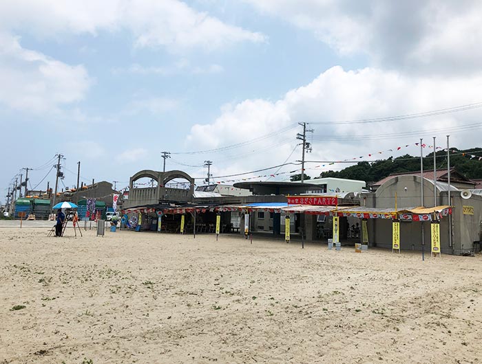 室津海水浴場 海の家