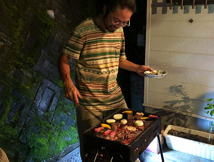 庭先BBQ