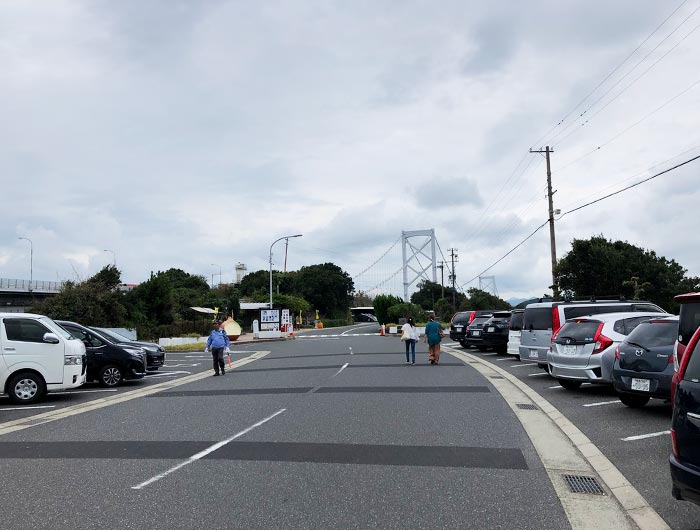 道の駅うずしおの駐車場