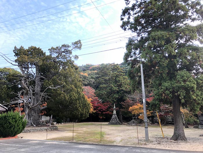 成相寺の駐車場からの様子