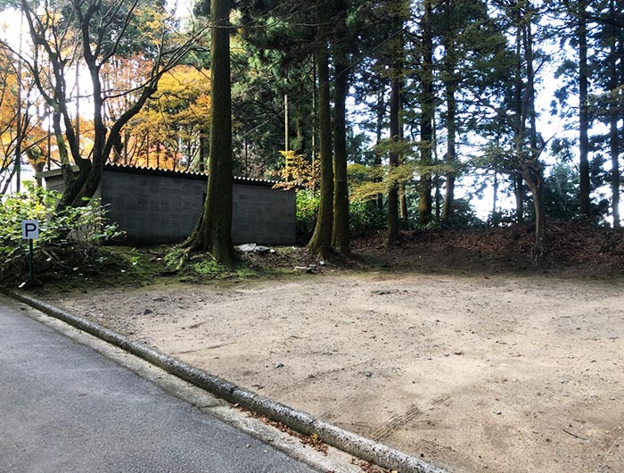 常隆寺の駐車場