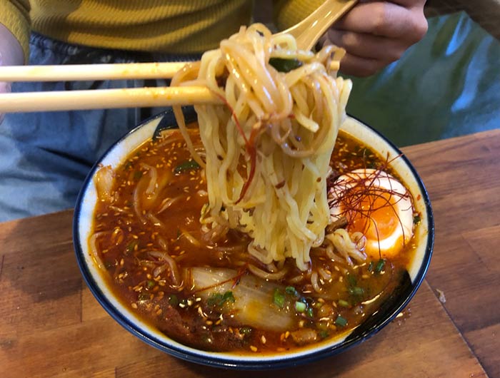 野菜たっぷり辛味噌坦々麺