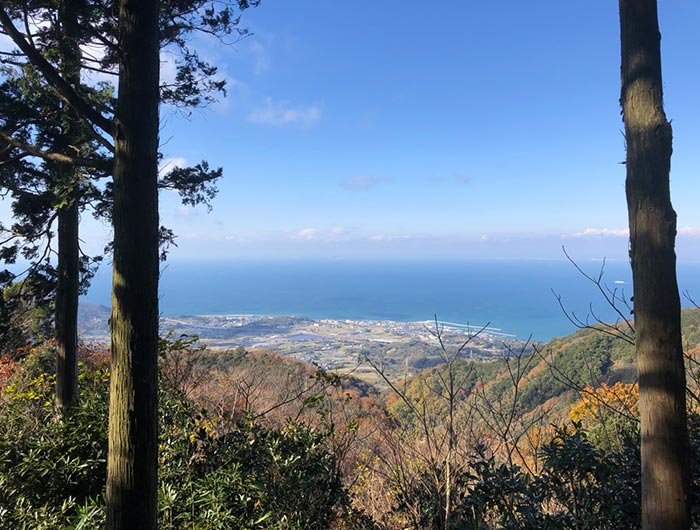 常隆寺山の頂上からの眺望