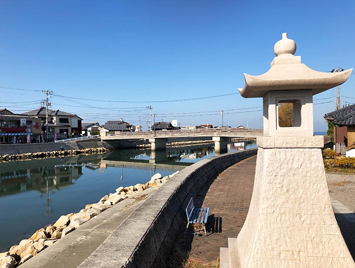 梅木屋の裏の風景