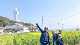 淡路島で家族サイクリング