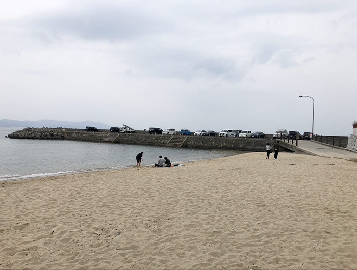 大浜海水浴場の千畳敷