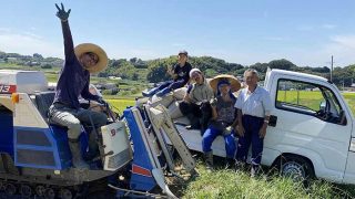 お米チームで集合写真