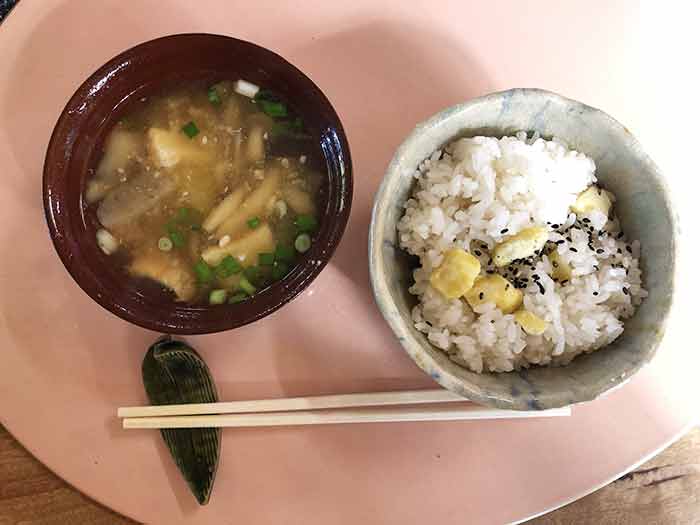 栗ご飯とお汁