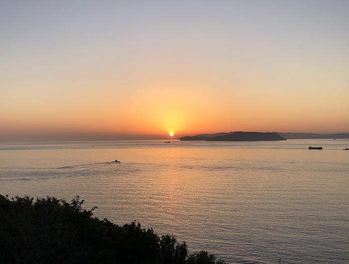 紀淡海峡の朝明け