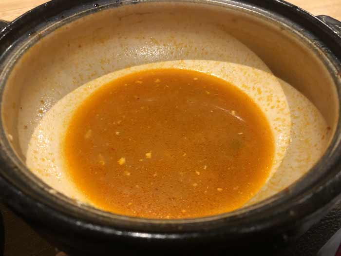 豚キムチ鍋の汁