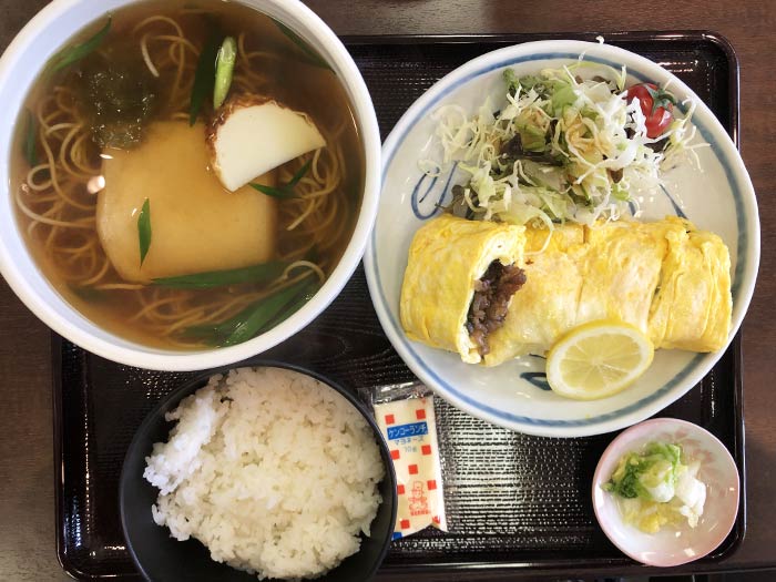 肉巻定食（そば）