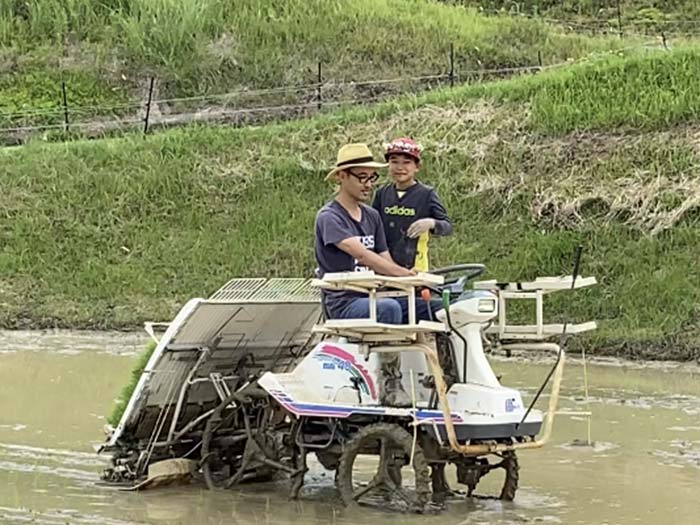 淡路島・鮎原米づくり2021 #02｜無事に田植え完了❗️また、息子の手を借りてしまった〜😁