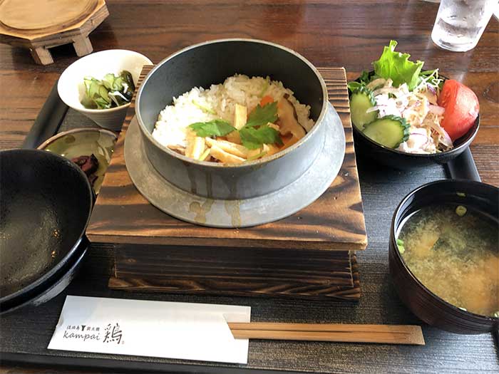 鶏釜飯定食