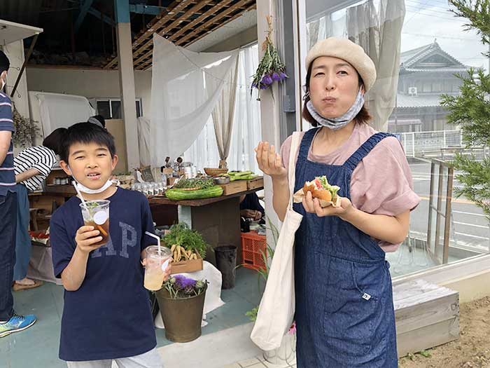 奥さんと息子