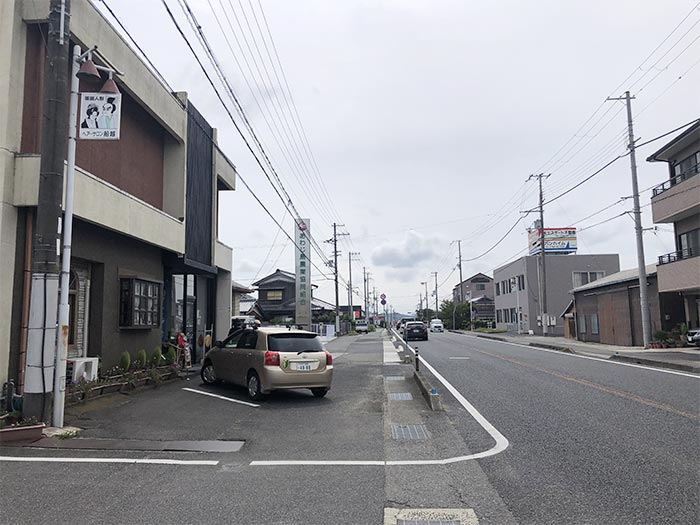 あいご亭の店舗周辺の様子