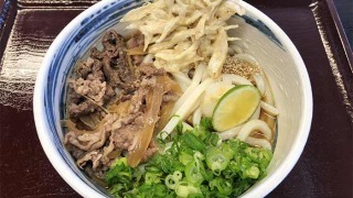 肉ぶっかけうどん