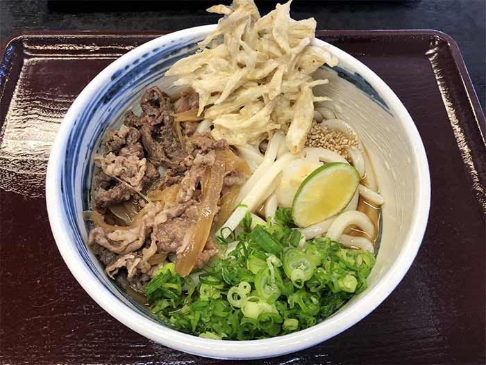 肉ぶっかけうどん