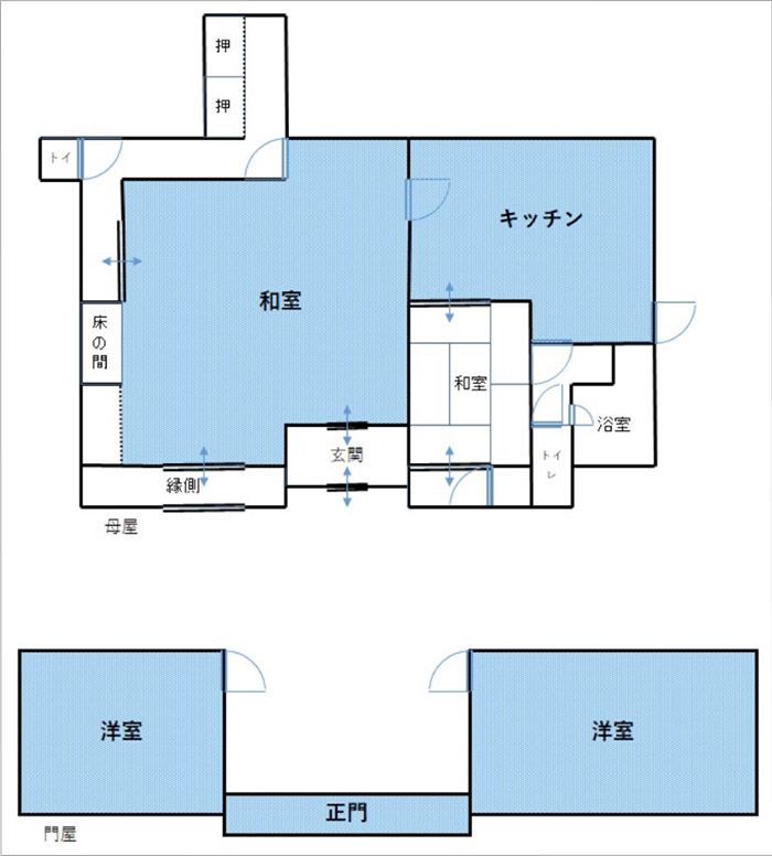 Guest Home淡路島の間取り