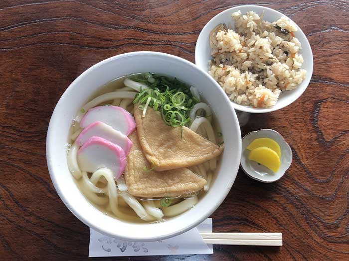 さか笑のうどんセット