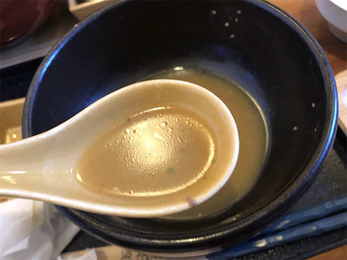 魚貝醤油スープ
