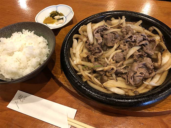 鉄板焼き牛丼