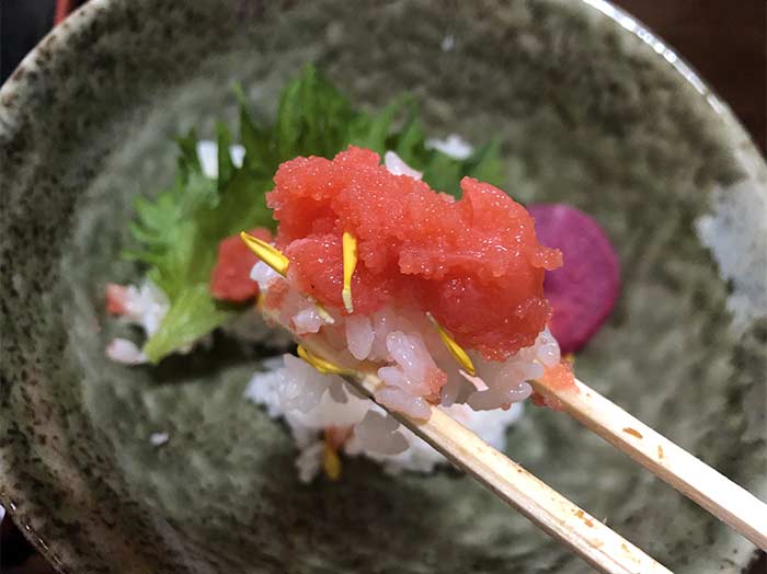 明太子の小丼