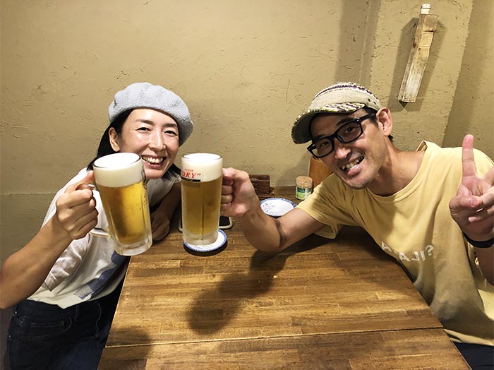 圓で乾杯