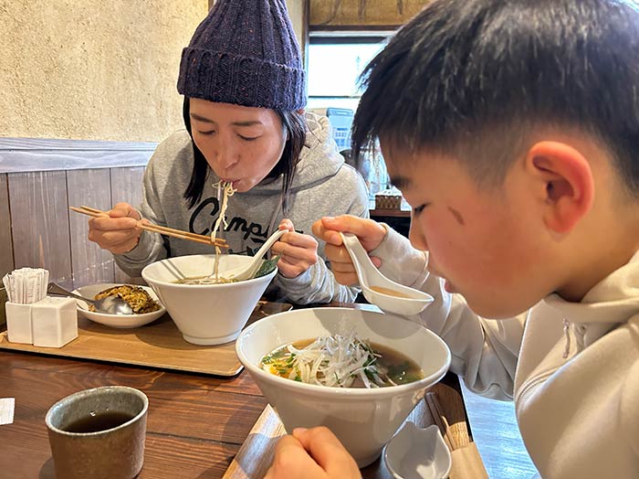 家族でラーメン