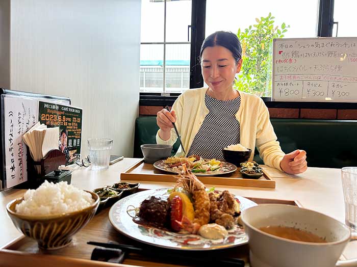 奥さんとランチ