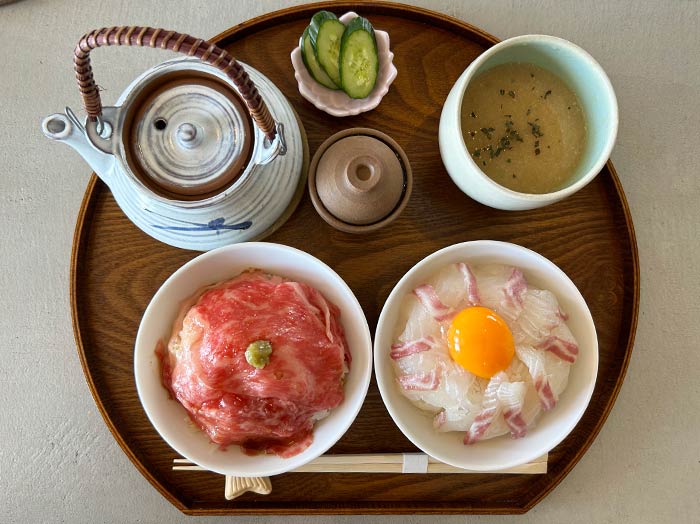 淡路ビーフと食べ比べ丼