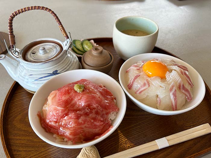 淡路ビーフと食べ比べ丼