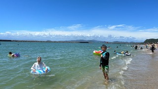 阿万海水浴場で遊んできました