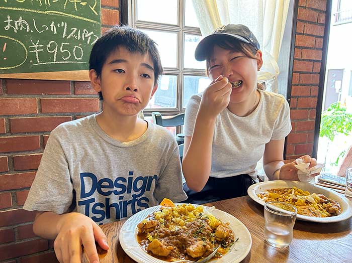 モンカレーで家族でランチ